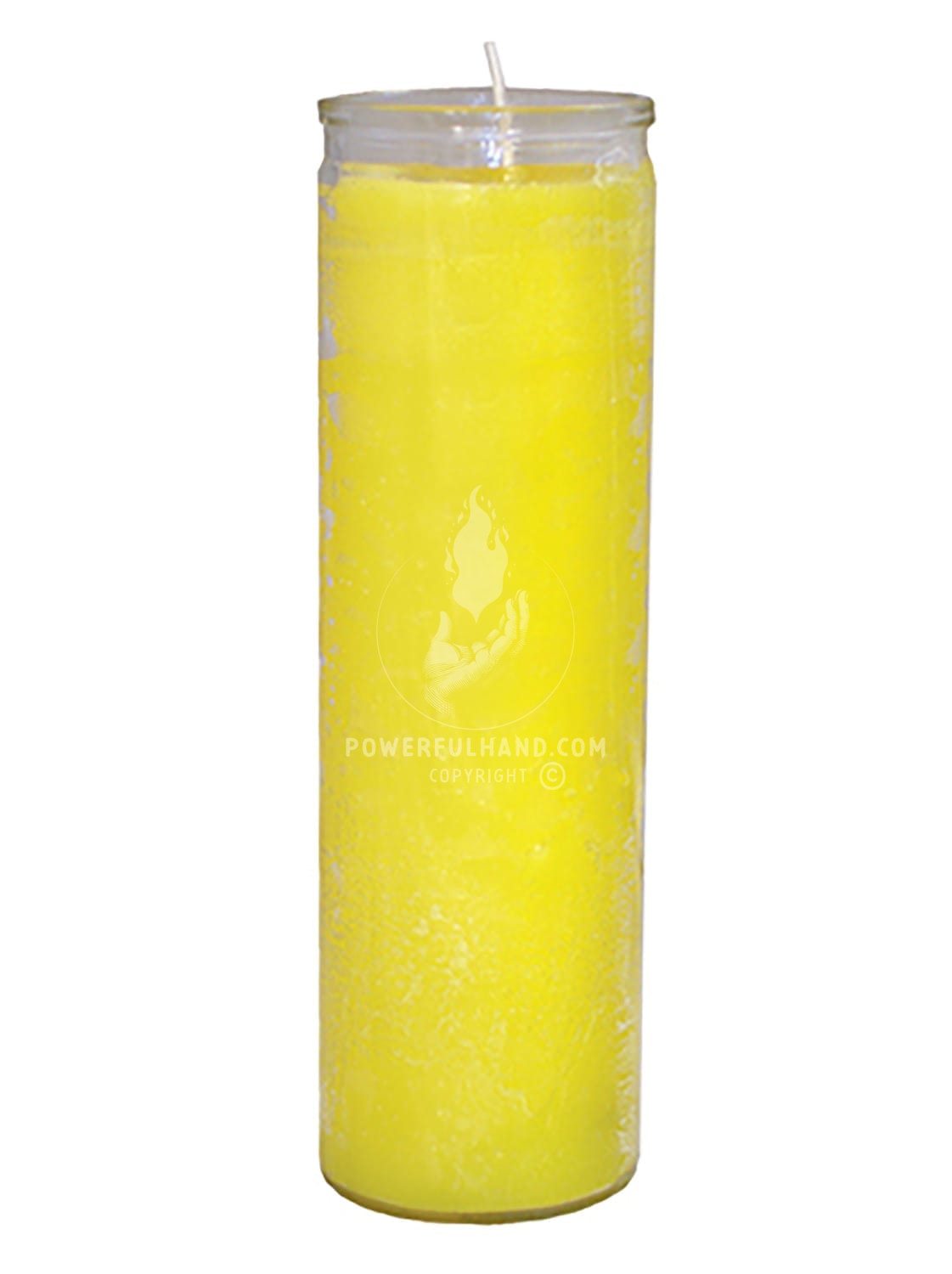 Yellow Plain Glass Candle