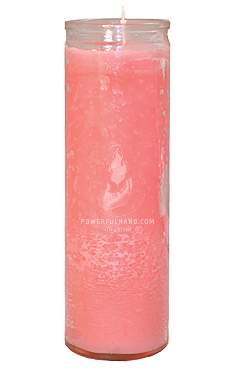 Pink Plain Glass Candle