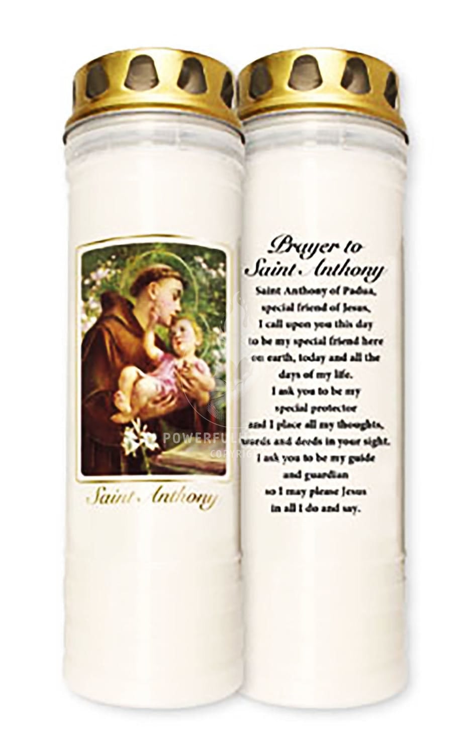 Saint Anthony Large Pillar Candle