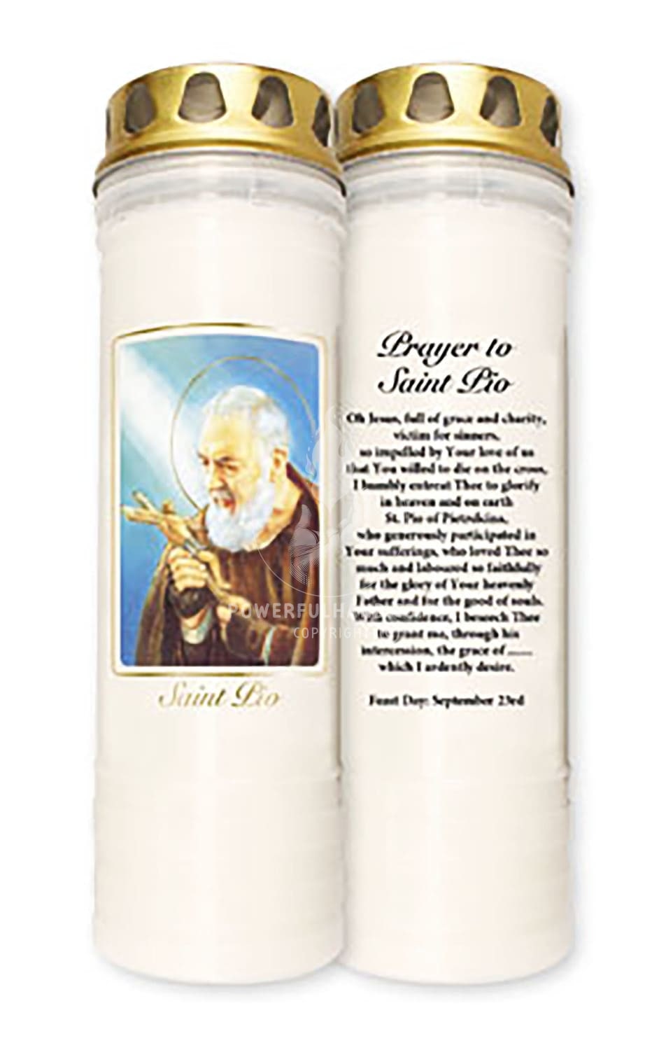 Sain Pio Large Pillar Candle