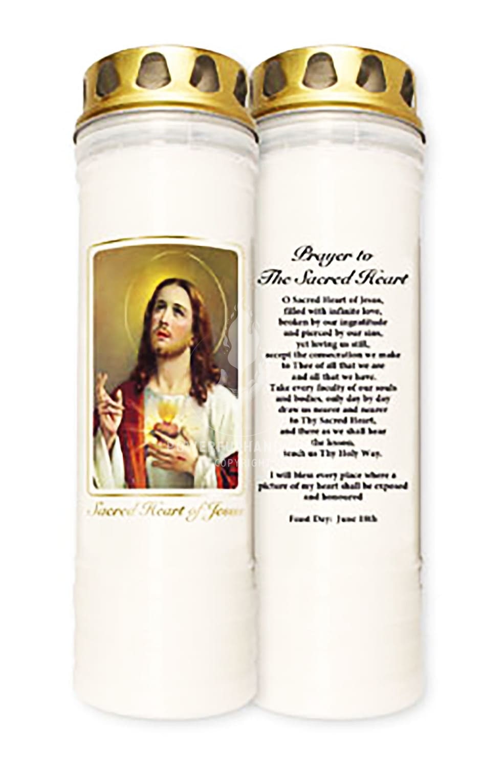 The Sacred Heart Large Pillar Candle