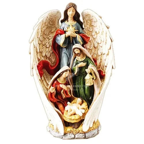 Holy Family & Angel Nativity Set