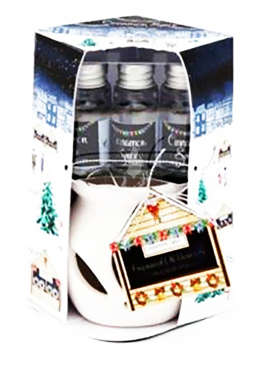 Christmas Town Oil Burner Set