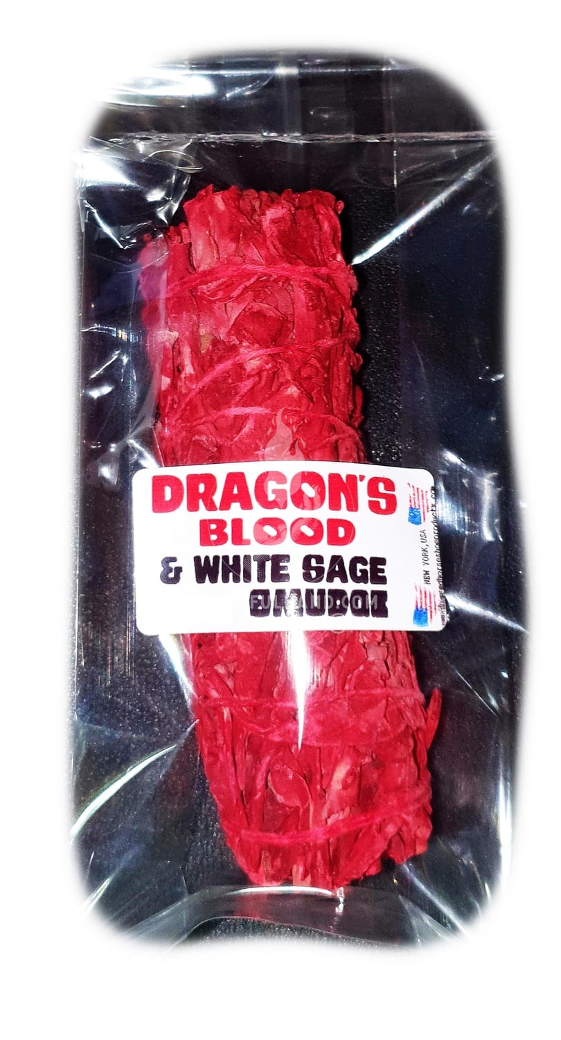 Bâton de tache de sang de dragon et de sauge blanche