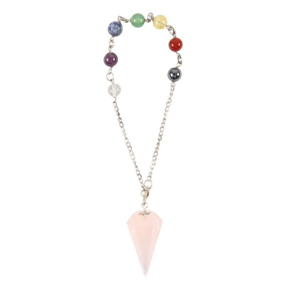 Pendule Chakra Quartz Rose