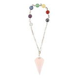 Pendule Chakra Quartz Rose