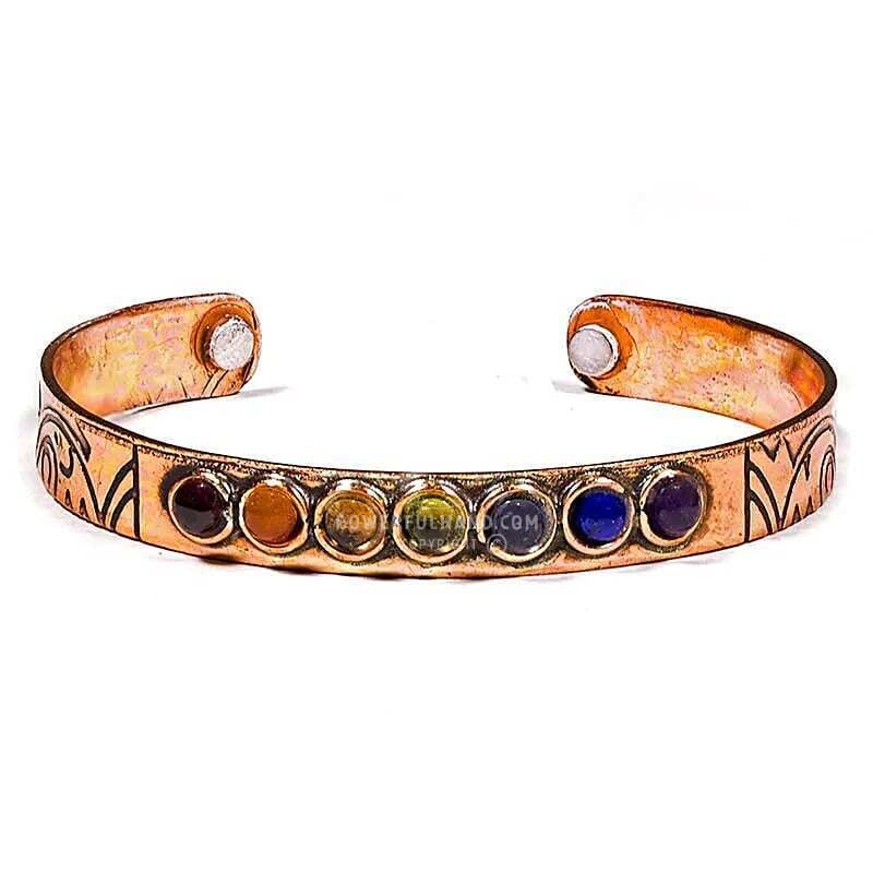 Chakra Copper Bracelet