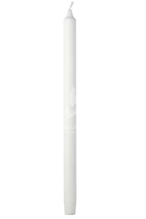 Grande bougie conique blanche (35 cm)