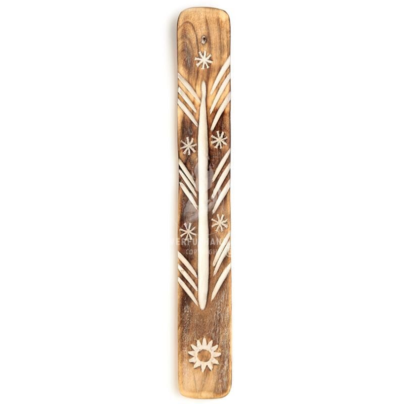 Mango Wood Sun Ashcatcher Incense Sticks Burner