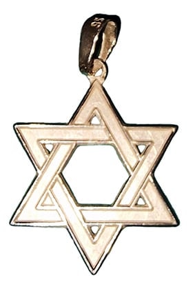 Star of David Silver Pendant