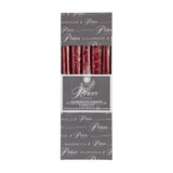 Prices 10" Taper Candles 10 Pack (Red)