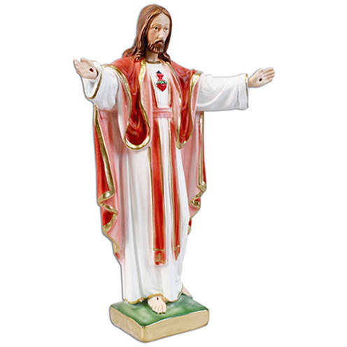 Large Sacred Heart Plaster Statue