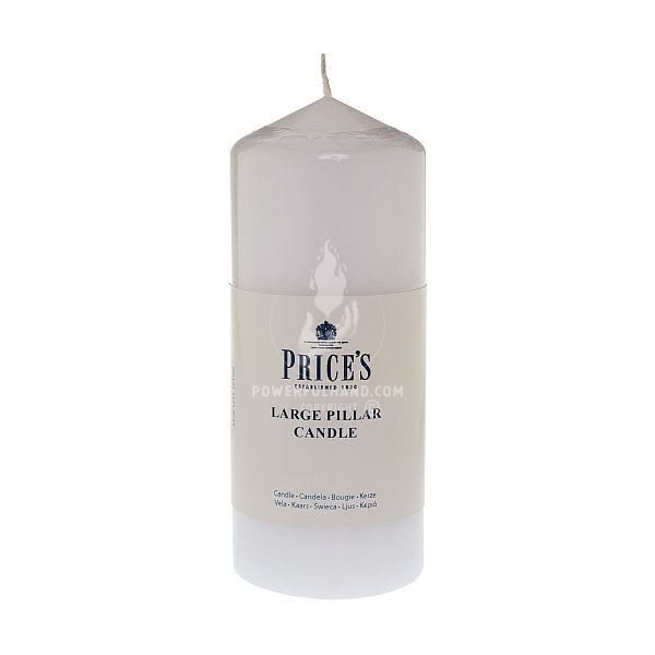 Prices 6″ White Pillar Candle