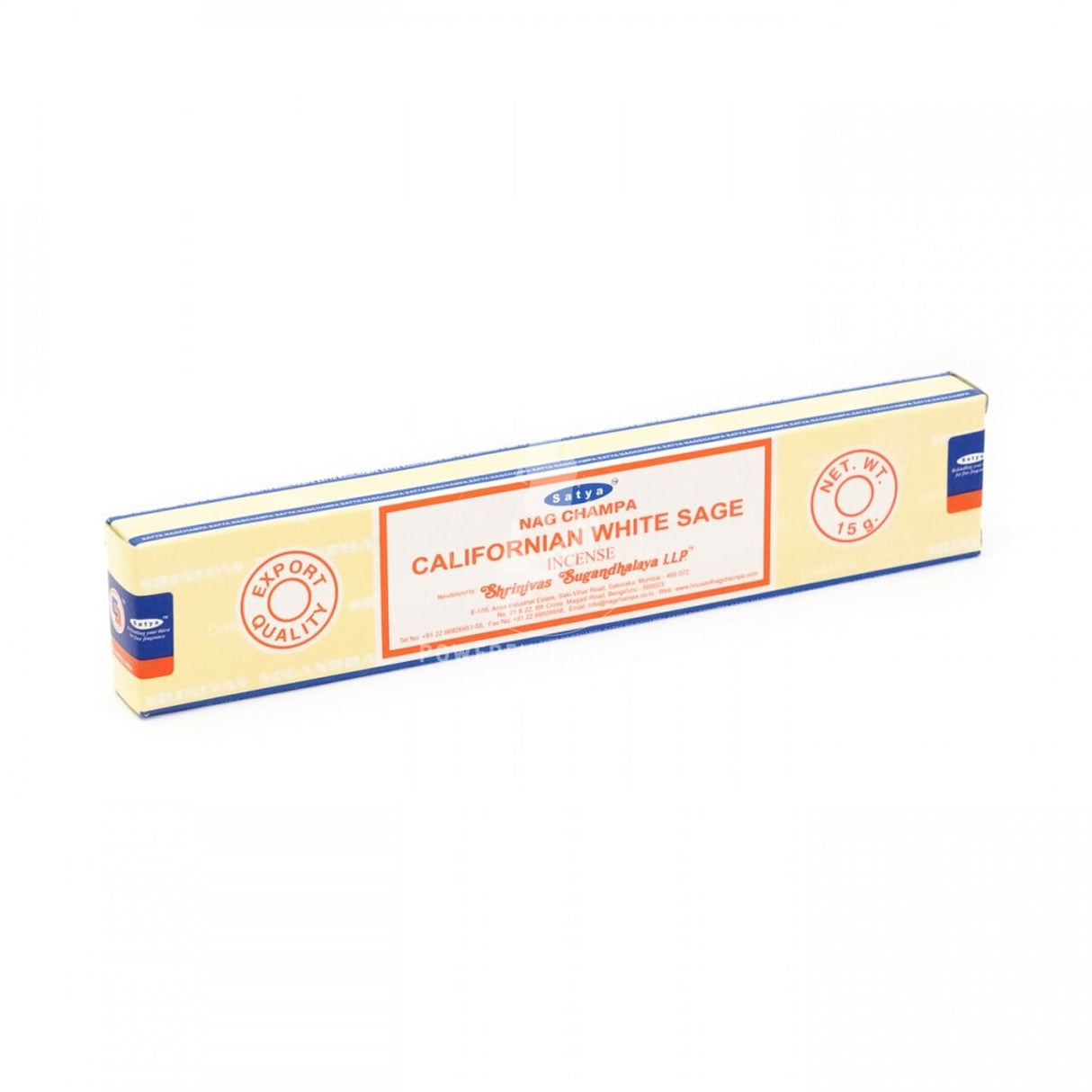 Satya Californian White Sage Incense Sticks