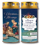 Christmas 'Away in a Manger' Pillar Candle