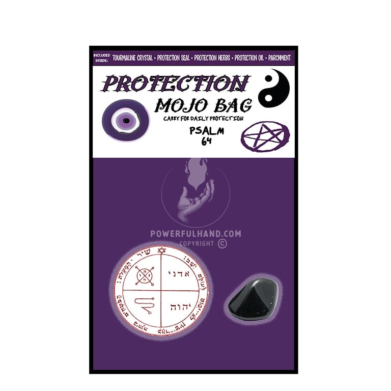 Sac Mojo de protection (Cristal de tourmaline noire)