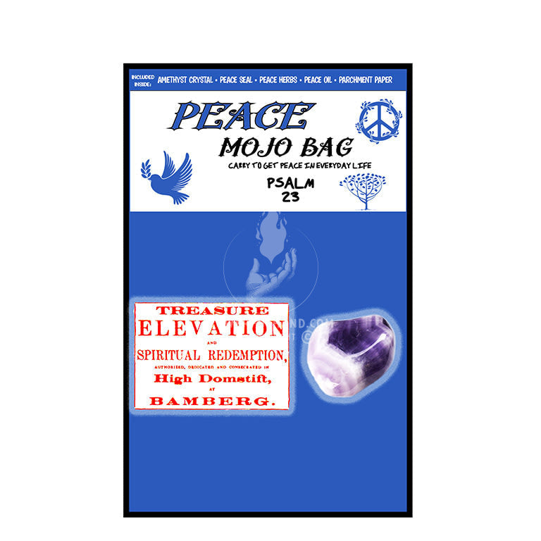 Peace Mojo Bag (Amethyst Crystal)