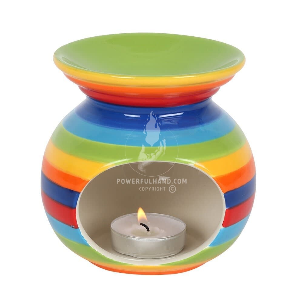 Rainbow Stripe Oil Burner