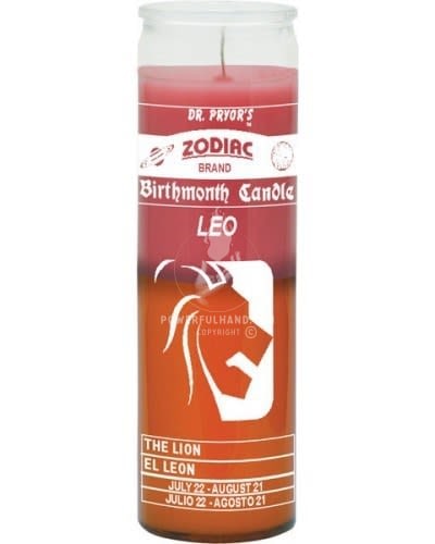 Leo Birth Sign Candle