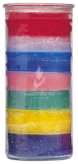 7 Colour 14 Day Plain Candle