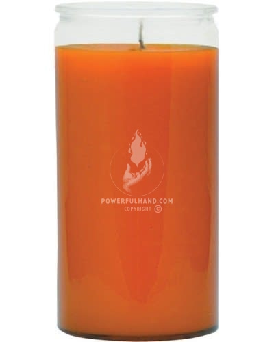 Orange 14 Day Plain Candle