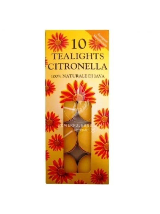 Preços Tealights de Citronela Pacote com 10