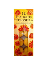 Preços Tealights de Citronela Pacote com 10