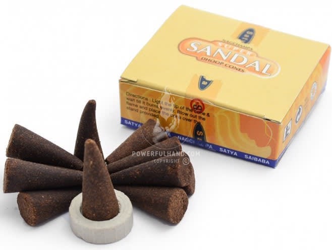 Cones de Incenso Super Sandália Dhoop