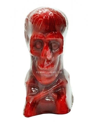 Red Skull Image Candle