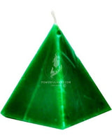 Green Pyramid Candle