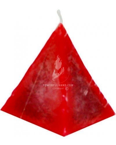 Red Pyramid Candle