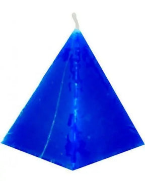 Blue Pyramid Candle Powerfulhand.com