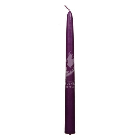 10" Purple Taper Candle