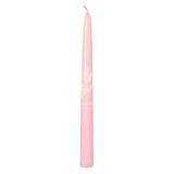 Bougie conique rose de 10 po