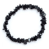 Pulseira com Chips de Turmalina Negra