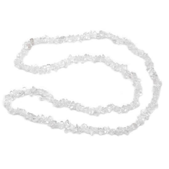 Collier de copeaux de quartz clair