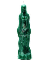 Green Female Image Candle