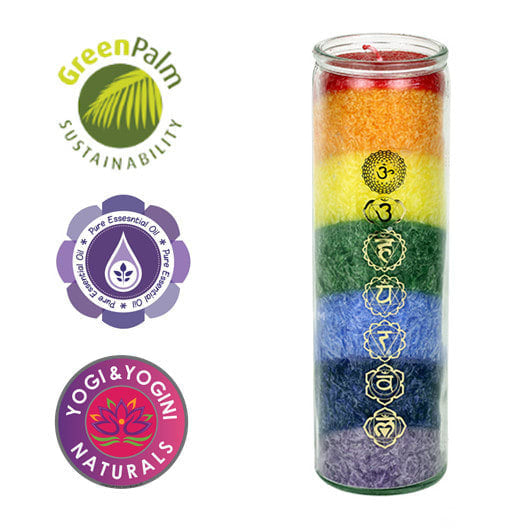 Vela Aroma Arco-Íris Chakra