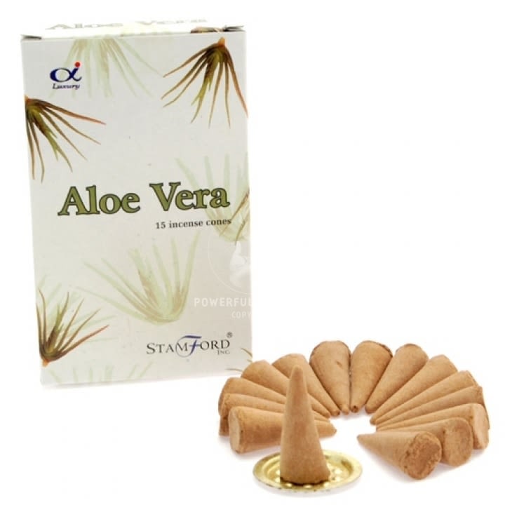 Cônes d'encens à l'Aloe Vera