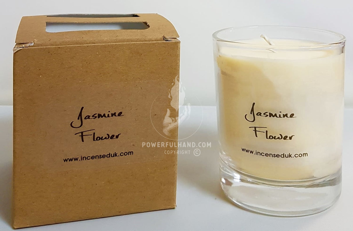 Vela perfumada de flor de jasmim