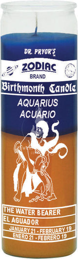 Aquarius Birth Sign Candle