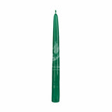 10" Dark Green Taper Candle