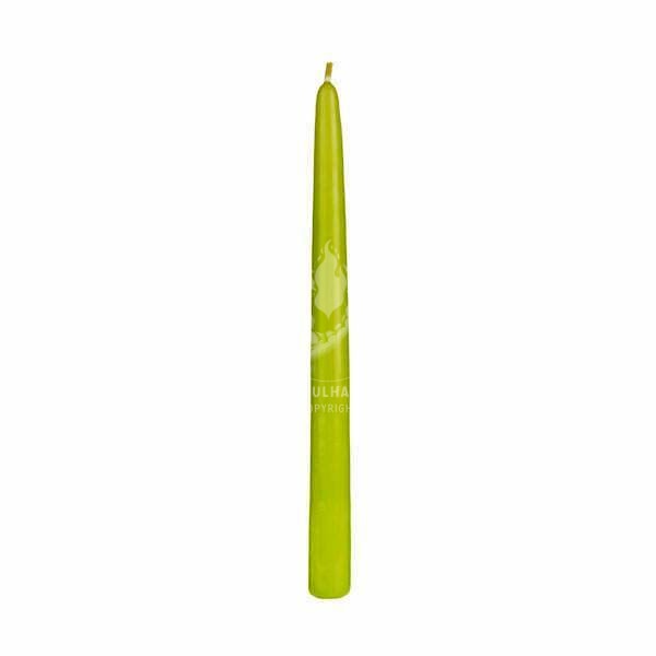 Bougie conique vert lime de 10 po