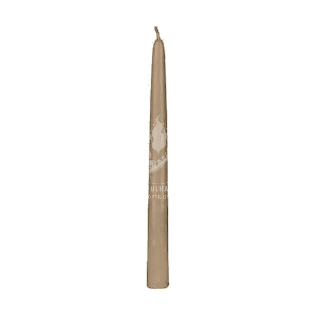 10" Grey Taper Candle