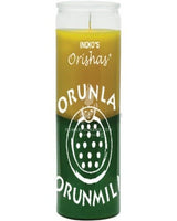 Orunla Yellow & Green Orisha Candle