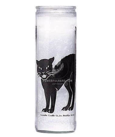 Black Cat Crusader Candle