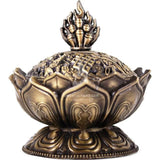 Metal Lotus Incense Holder