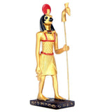 Golden Horus Holding Ankh with Staff