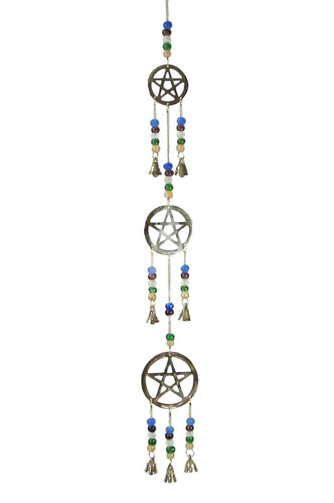 3 Pentacle Brass Wind Chime