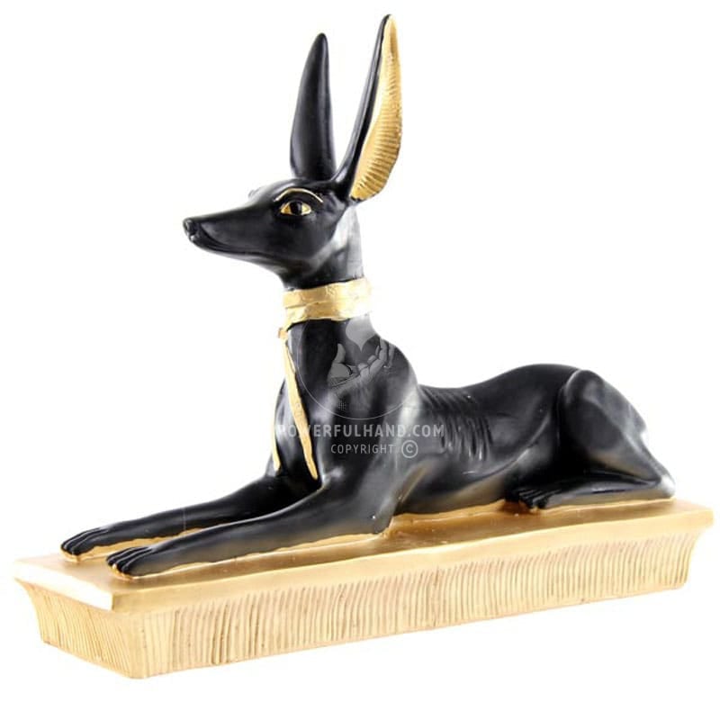 Statue d'Anubis couchée